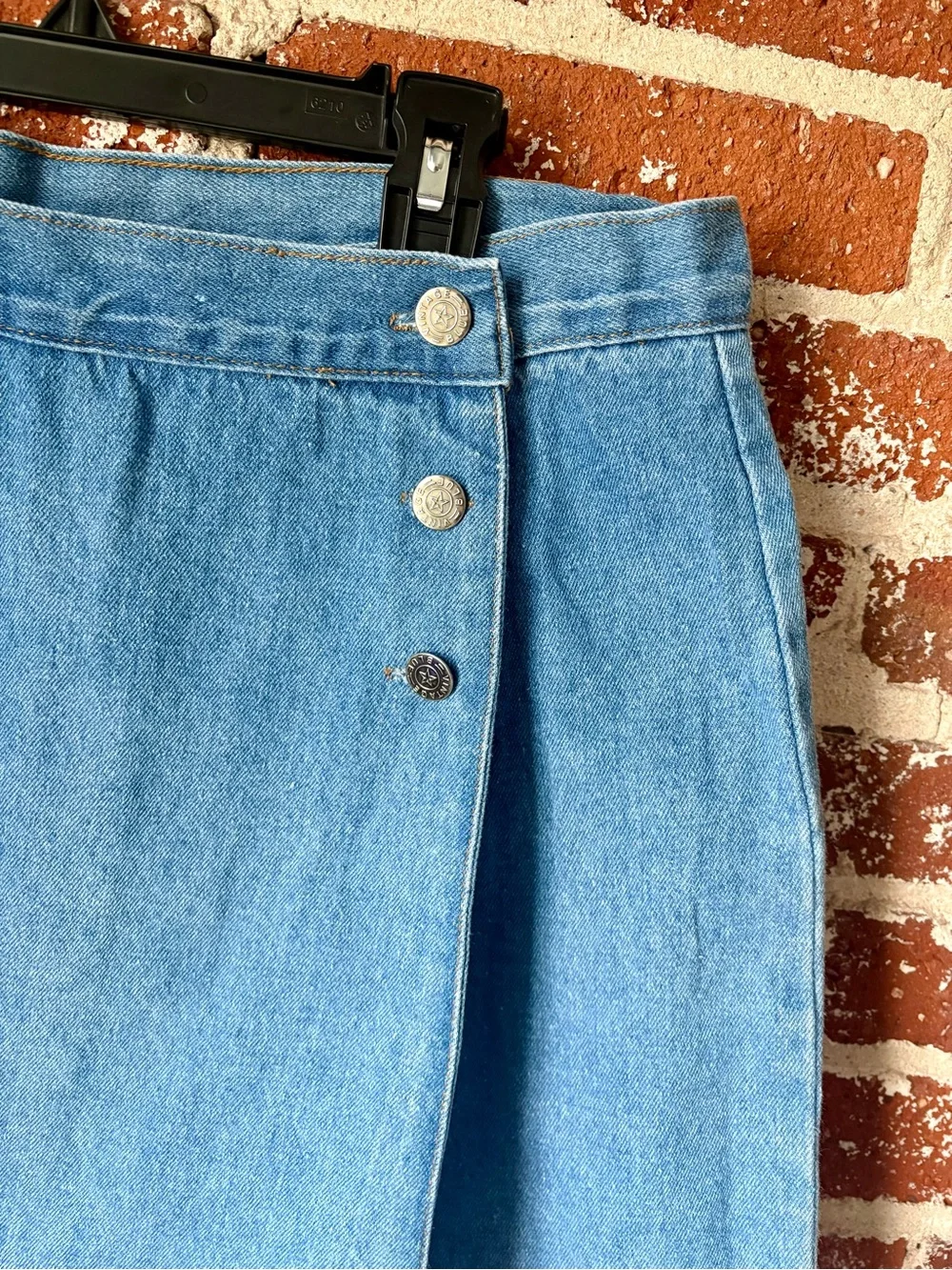 90s Vintage Blue Denim Skirt
